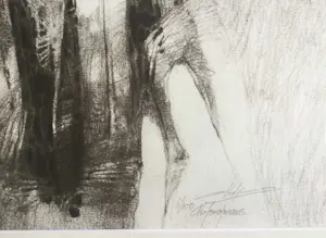 Ab Jongmans - Palm | grote litho - ingelijst kopen? Bied vanaf 39!