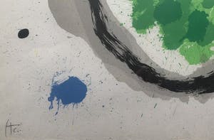 Joan Miro - HANDGESIGNEERDE kleurenlitho - 'Le Lézard aux Plumes d'Or - 1967 kopen? Bied vanaf 1!