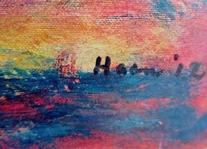 Pieter Haan - Vogels op het wad - Expressionistisch werk van formaat kopen? Bied vanaf 1!