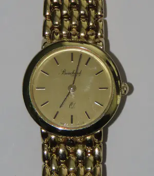 Gouden dames polshorloge van het merk Bouchard, 14 karaat kopen? Bied vanaf 2350!