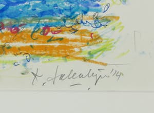 Kees Salentijn - Gemengde techniek op papier, Wolkenstudie kopen? Bied vanaf 35!