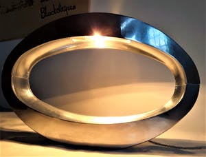 Curiosa - Design tafellamp met rvs/aluminium look merk Massive i.c.m. Philips kopen? Bied vanaf 50!