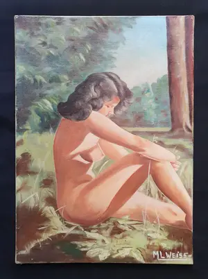 Niet of onleesbaar gesigneerd - Vrouwelijk naakt kopen? Bied vanaf 1!