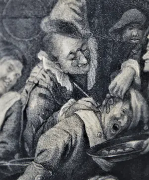 Frederik Hendrik Weissenbruch - Jan Steen: Keisnijding - 19e eeuwse litho kopen? Bied vanaf 40!