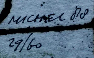 Michel van Overbeeke - met de hand bewerkte ets (vetkrijt) - 1988 kopen? Bied vanaf 50!