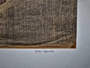 Ger Gerrits - Bijzondere handgekleurde Houtsnede "Ridder" - uniek exemplaar - gesigneerd kopen? Bied vanaf 48!