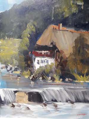 Jan Kelderman - De konijnenberg in Zurich Zwitserland verkocht voor € 60!