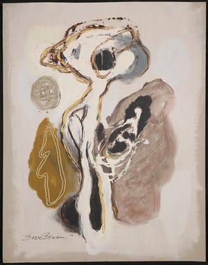 Bert Braam - Gemengde techniek op karton, Lot van drie abstracte composities kopen? Bied vanaf 1!