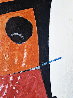 Cees Kortlang - Grote abstract expressionistische gemengde techniek op papier - 1978 - kopen? Bied vanaf 58!