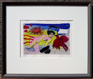 Corneille - Hommage aan Satie, zeefdruk (prachtig ingelijst) kopen? Bied vanaf 325!