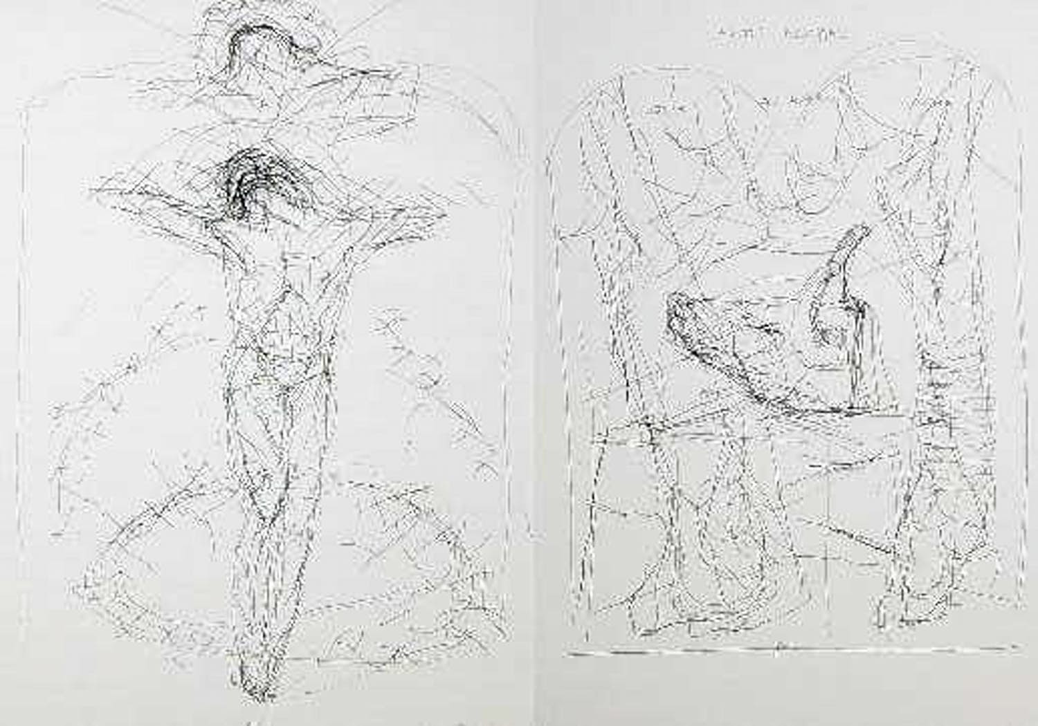 Marc Mulders - Twee originele pentekeningen uit het portfolio 'A travel to rome part I' verkocht voor € 350!