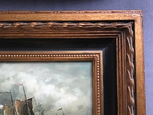 Niet of onleesbaar gesigneerd - Drie zeilschepen kopen? Bied vanaf 1!