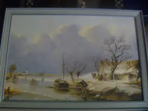 Peter Meuleners - prachtig schilderij - winterlandschap kopen? Bied vanaf 44!