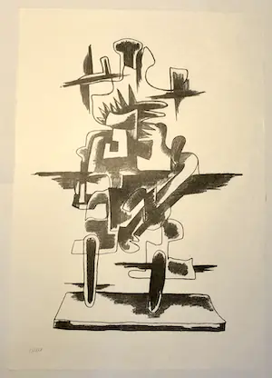 AcheterOssip Zadkine - litho "Le Merveilleux Radeau"? Enchérissez de 145!