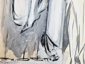 Niet of onleesbaar gesigneerd - omstreeks 1920 - gouache - "Café Dansant" met aantekeningen in potlood kopen? Bied vanaf 1!