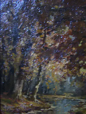 Henk Welther - Bosgezicht met water . kopen? Bied vanaf 70!