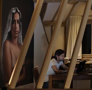 Filip Naudts - "Jan Schepens & Katja Retsin" (afwerking: diasec) kopen? Bied vanaf 60!