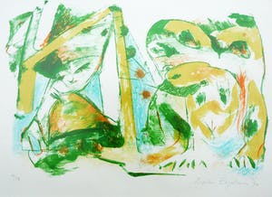 Martin Engelman - Ingelijste litho -1973- kopen? Bied vanaf 1!