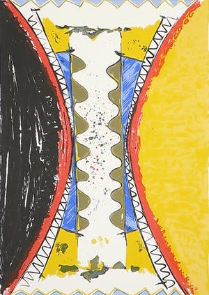 Ad van Otterloo - Zeefdruk, Zonder titel - Ingelijst kopen? Bied vanaf 1!