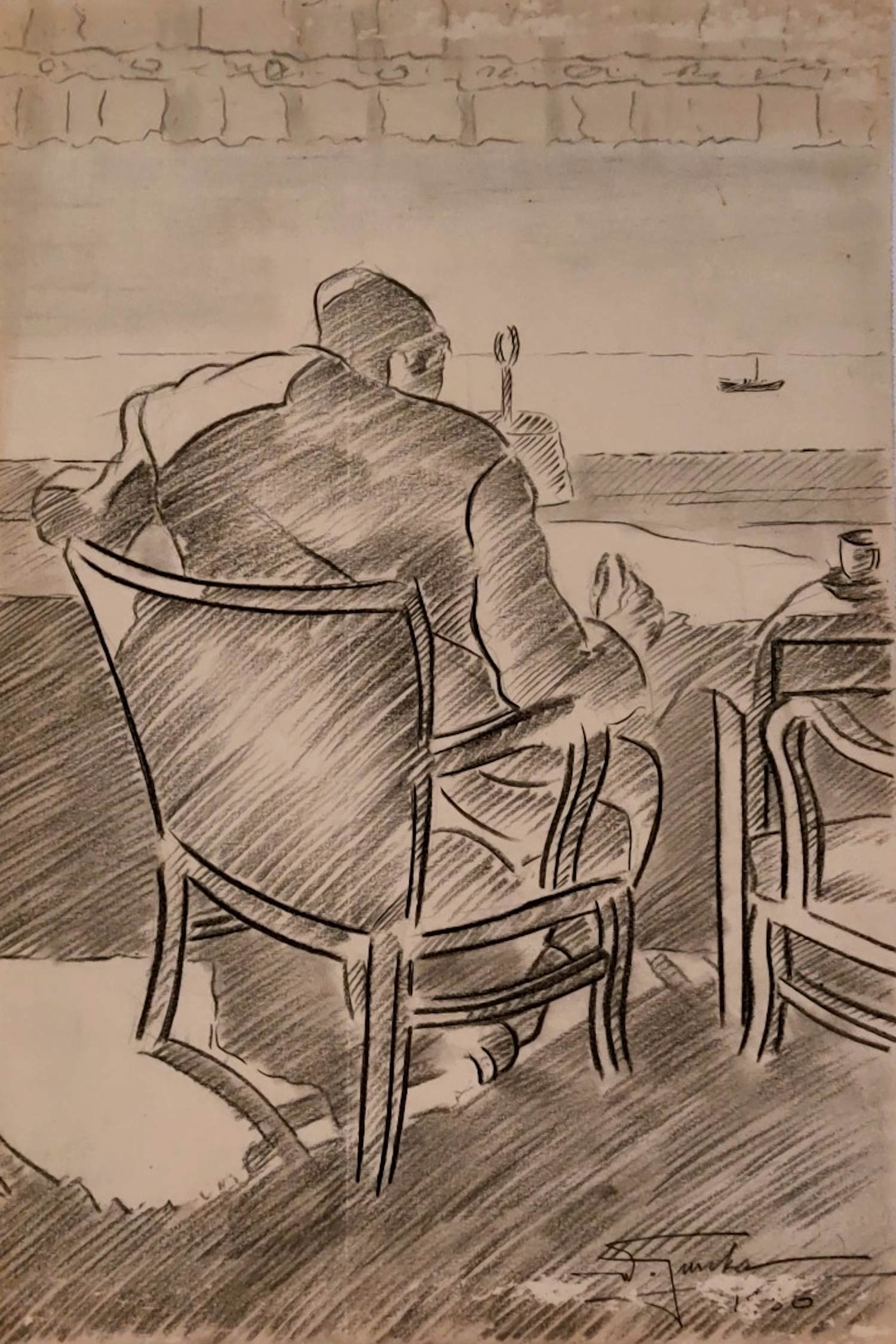 Wim Jurcka - 5 diverse tekeningen kopen? Bied vanaf 50!