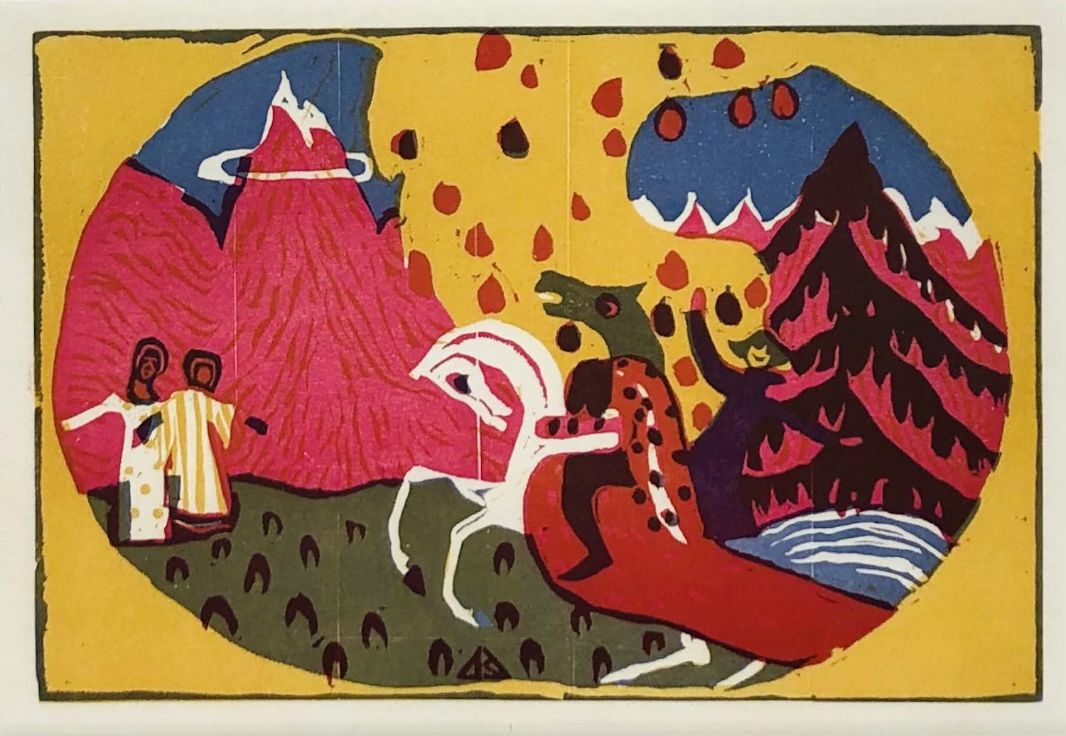 Wassily Kandinsky - Berge uit Derriére le Miror nr.42 1951 met lijst! kopen? Bied vanaf 1!