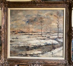 Prosper De Roover - Uitgestrekt Sneeuwlandschap kopen? Bied vanaf 149!