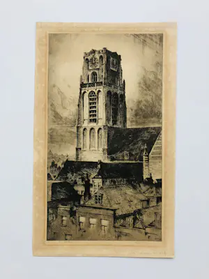 Kees Verhoeven - St Laurenskerk Rotterdam 1929 kopen? Bied vanaf 10!