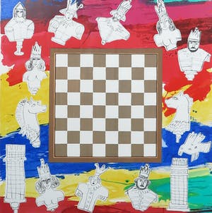 Corneille - Zeefdruk, Zonder titel- Ingelijst (Groot) kopen? Bied vanaf 300!