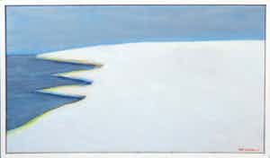 Paul Overhaus - Acryl op doek, Zonder titel - Ingelijst verkocht voor € 70!