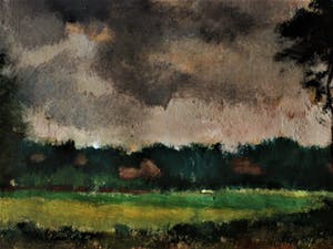 Niet of onleesbaar gesigneerd - Prachtig impressionistisch olieverf "Herfstlandschap" gesigneerd kopen? Bied vanaf 10!