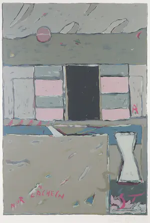 Eric Toebosch - Zeefdruk, Nur lacheln - Ingelijst (Groot) kopen? Bied vanaf 50!