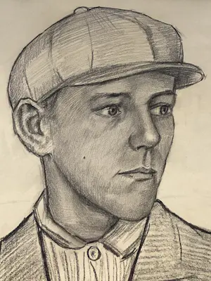 Clemens van Lamsweerde - Jongeman met pet kopen? Bied vanaf 120!