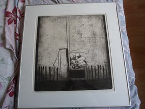 Peter Oosterbos - Ets, Titel. "Grote Groeisels". kopen? Bied vanaf 35!