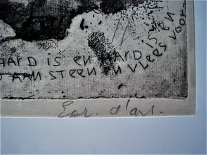 Gerard Leonard van den Eerenbeemt - Meester-Graficus -1962 - - GROTE e.a. ETS - "wij weten alles van steen af" " kopen? Bied vanaf 1!