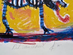 Rik van Iersel - Beestachtig - Originele litho in Cobra- stijl - Nieuwstaat kopen? Bied vanaf 1!