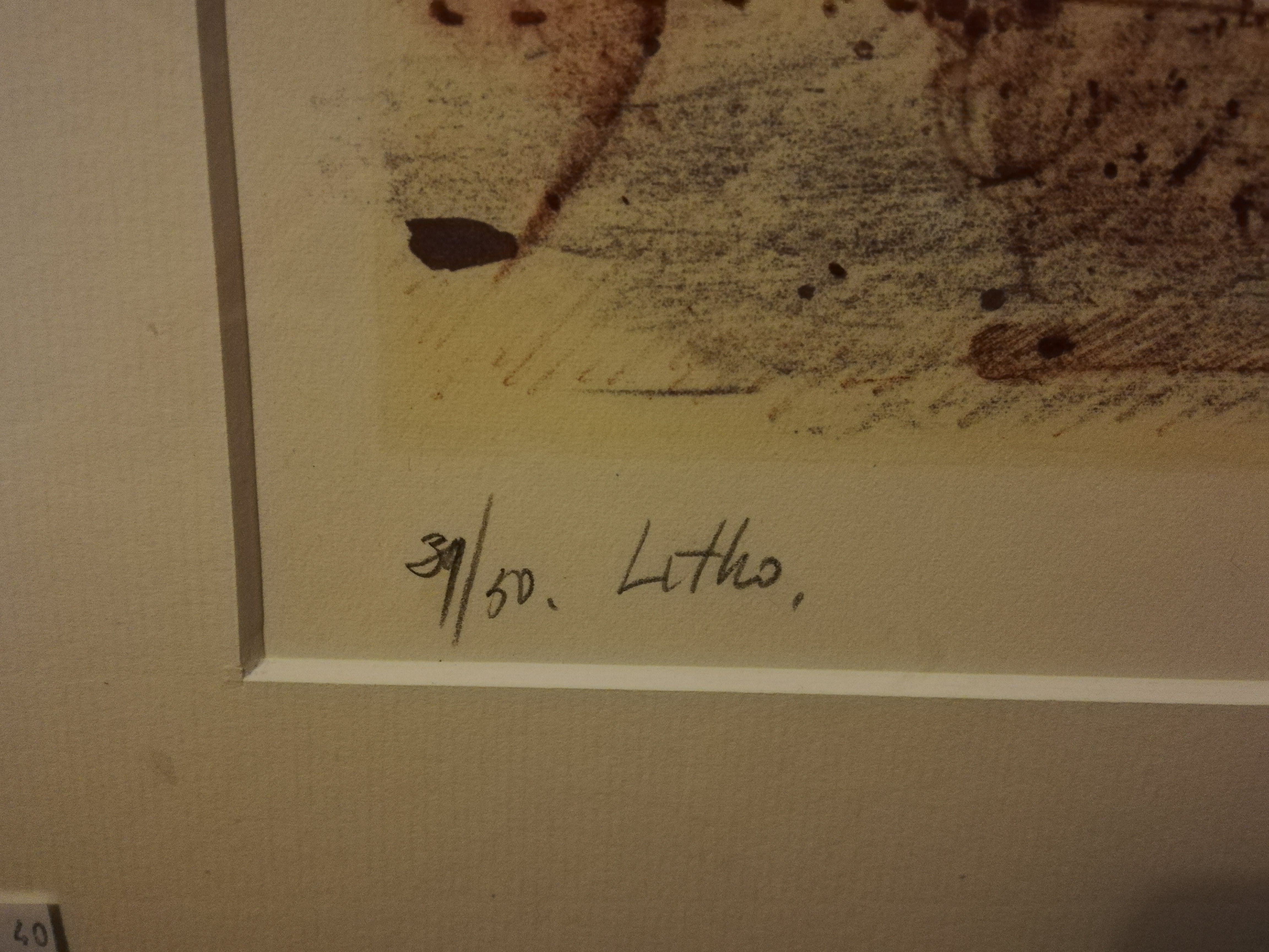 Niet of onleesbaar gesigneerd - Prachtige litho kopen? Bied vanaf 1!