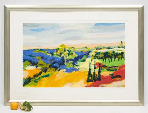 Willem Brauck - Zeefdruk, Parfumes de Provence (Groot) - Ingelijst kopen? Bied vanaf 100!