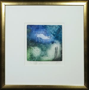 Ad Arma - Ets, Blue Cloud- Ingelijst kopen? Bied vanaf 30!