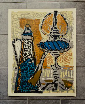 Dick Elffers - Grote Jaren 50 KleurenLitho "stilleven met petroleumlamp" proefdruk kopen? Bied vanaf 27!