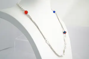 155 -  Vrijwel nieuw Surinaams 1e  gehalte Zilveren Alla Kondre hals sieraad kopen? Bied vanaf 25!