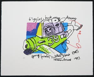 Herman Brood - Zeefdruk, Biggles kopen? Bied vanaf 80!