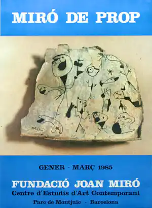 AcheterJoan Miro - Affiche “Miró de Prop - Barcelona, 1985”. Gesigneerd in de plaat.? Enchérissez de 25!