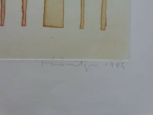 Jan Montyn - ABSTRACTIE / KLEURETS / 65x49cm / SIG / 1986 kopen? Bied vanaf 75!