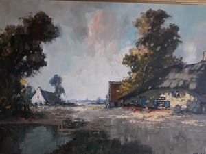 Buy Henri Joseph Pauwels - Boerderij in landschap.? Bid from 149!