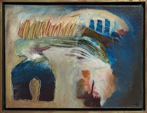 Liesbeth Rahder - Olieverf op doek, Abstracte compositie - Ingelijst kopen? Bied vanaf 150!