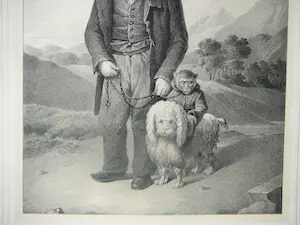 Jan Dam Steuerwald - De Savoijaard met een hond en een aap kopen? Bied vanaf 20!