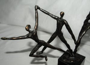 Brons (Onbekend) - Bronzen beeldje , “De dansers“ kopen? Bied vanaf 1!