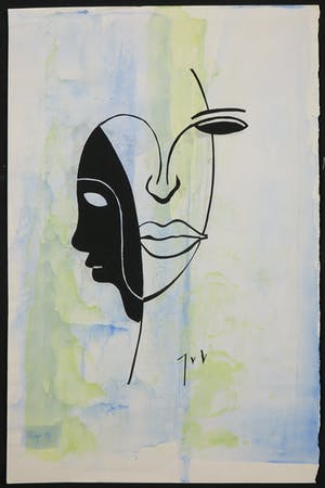 Niet of onleesbaar gesigneerd - Lot van drie werken in gemengde techniek kopen? Bied vanaf 1!