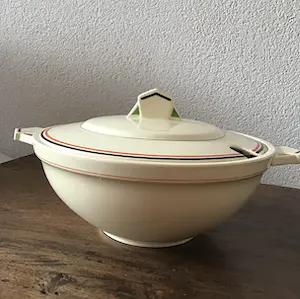 Societe Ceramique - Art Deco Schaal, terrine, gemerkt en genummerd kopen? Bied vanaf 1!
