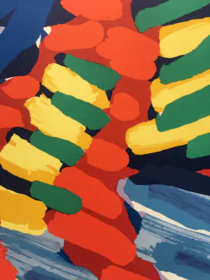 Karel Appel - See me running again - gesigneerd. kopen? Bied vanaf 725!